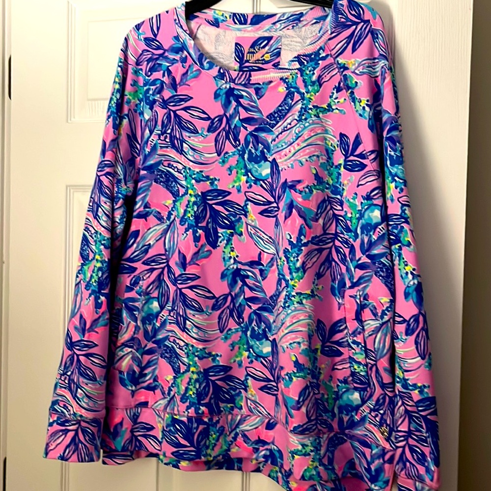 NWT beach comber pullover Lilly Pulitzer XL
